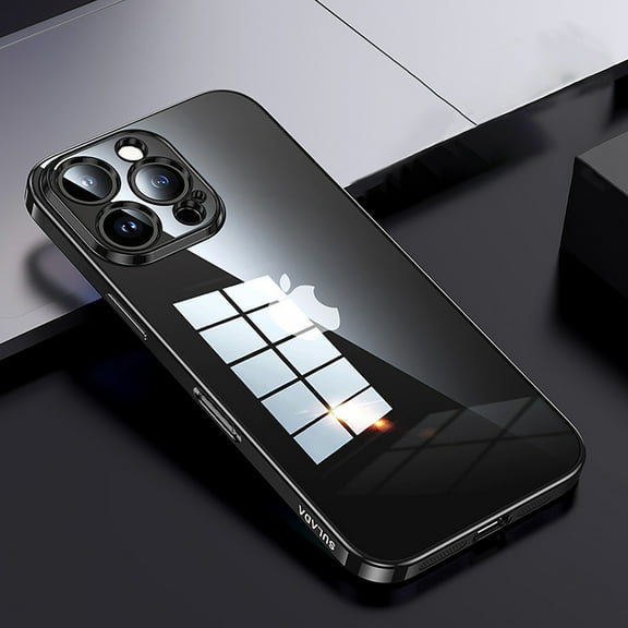 for iPhone 16 Pro Max Case Clear,Shockproof Soft TPU Bumper and Hard PC Back Phone Case,Non-Yellowing,Anti-Scratch,Drop Protection,Slim Fit Cover Case For iPhone 16 Pro Max,Black