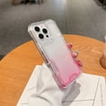 thumbnail image 1 of for iPhone 16 Pro Max Case Clear, Transparent Hybrid Crystal iPhone 16 Pro Max Phone Case [Hard Plastic & Soft Silicone Bumper] Acrylic Non-Yellowing Thin Slim Protective Cover for Women, Pink, 1 of 10