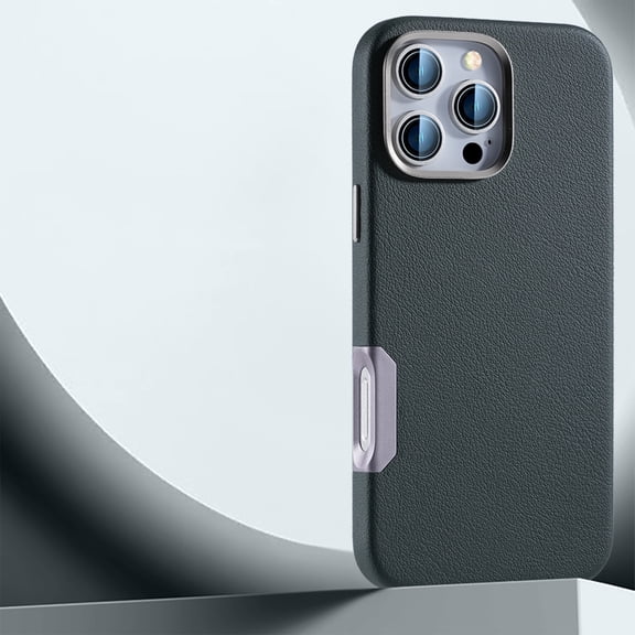 iPhone 16 Pro Max Case, Compatible with Magsafe & Car Mount Mangetic Back Cover Shockproof PU Leather Drop Protection Anti-Scratch Dustproof Phone Case for Apple iPhone 16 Pro Max, Darkgreen