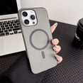 thumbnail image 1 of for iPhone 16 Pro Max Case, [Compatible with Magsafe] Translucent Matte Phone Cover, [Military Grade Drop Protection] Slim Durable Shockproof Protective Bumper for iPhone 16 Pro Max, Black, 1 of 7