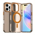 thumbnail image 1 of for iPhone 16 Pro Max Case Compatible with Magsafe, iPhone 16 Pro Max Phone Case, Translucent Matte Back Slim Magnetic Case Military-Grade Protection Shockproof for iPhone 16 Pro Max - Orange, 1 of 5