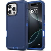 iPhone 16 Pro Max Case Cover 3 Layer Rugged / Heavy Duty / Shockproof 6.9" Navy