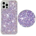thumbnail image 1 of For iPhone 16 Pro Max Case,Cute Glitter Bling Twinkle Stardust with Drop Protection Shockproof Soft TPU Slim Flexible Phone Case Girls/Women Protective case for iPhone 16 Pro Max,Anti Scratch,Purple, 1 of 6