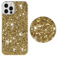 thumbnail image 1 of For iPhone 16 Pro Max Case,Cute Glitter Bling Twinkle Stardust with Drop Protection Shockproof Soft TPU Slim Flexible Phone Case Girls/Women Protective case for iPhone 16 Pro Max,Anti Scratch,Gold, 1 of 6