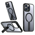 thumbnail image 1 of for iPhone 16 Pro Max Case with Kickstand, Support Wireless Charging, Compatible with Magsafe, Military-Grade Protection Shockproof Slim Fit Bracket Back Case for iPhone 16 Pro Max, Black, 1 of 6