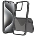 thumbnail image 1 of for iPhone 16 Pro Max Case, Luxury Clear Ultra Slim Anti-Scratch Shockproof Non-Yellowing Acrylic Hard Back Protective Lightiweght Phone Case Cover Fit for iPhone 16 Pro Max - Black, 1 of 6