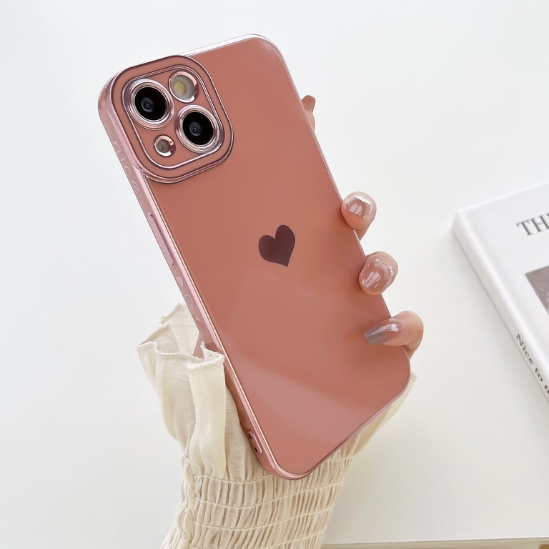 iPhone 16 Pro Max Case, Luxury, Pink, Heart Pattern, Shockproof