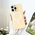 thumbnail image 1 of for iPhone 16 Pro Max Case, Magnetic Compatible with Magsafe Charger Phone Case, Thin Slim Wireless Charging Matte TPU Soft Rubber Gel Shockproof Protective Cover for Women Men, Yellow, 1 of 8