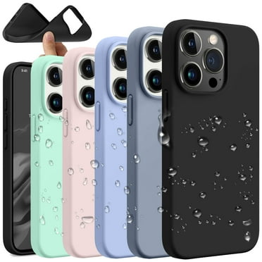 For iPhone 16 Pro Max Case Silicone Cover, Tekcoo Shockproof Rugged Soft Gel Rubber Ultra Slim Protective Cover Anti-Scratch Microfiber Lining Cute Phone Case for iPhone 16 Pro Max - Black