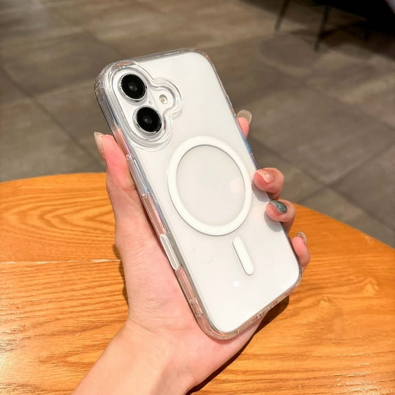 for iPhone 16 Pro Max Case with Smart Camera Control Button, Compatible with MagSafe, Military-Grade Protection, Resists Yellowing and Scratches, Magnetic Phone Case for iPhone 16 Pro Max, Clear