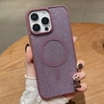 thumbnail image 1 of for iPhone 16 Pro Max Case, Sparkly Glitter Bling Back, Magnetic Support for MagSafe Shockproof Case, Crystal and Clear High-Duty Protection for iPhone 16 Pro Max Case -Sparkly Glitter, 1 of 8
