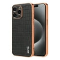 thumbnail image 1 of For iPhone 16 Pro Max Case, Stylish Crocodile Pattern Drop Protection Shockproof Premium PU Leather Anti-Fingerprint Rugged Slim Fit Anti-Slip Case Cover for Apple iPhone 16 Pro Max, Black, 1 of 8