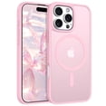 thumbnail image 1 of for iPhone 16 Pro Max Case Super Magnetic [Compatible with MagSafe] TPU Protective Translucent Matte Smooth Phone Case for iPhone 16 Pro Max 6.9'', Pink, 1 of 5
