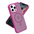 thumbnail image 1 of for iPhone 16 Pro Max Case Translucent Magnetic Compatible with Magsafe Charger, Cute Thin Slim Anti-Yellow Acrylic, Hybird Hard Plastic & Silicone Girly Phone Case for Women Men, Rose, 1 of 6