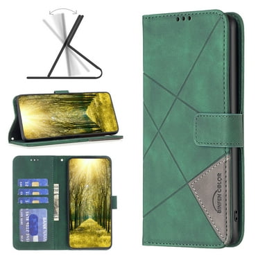 for iPhone 16 Pro Max Case Wallet Case with Card Holder [RFID Blocking] Magnetic Closure Folio Kickstand, Men's Retro Premium Shockproof PU Leather Flip Case Wallet for iPhone 16 Pro Max,Green