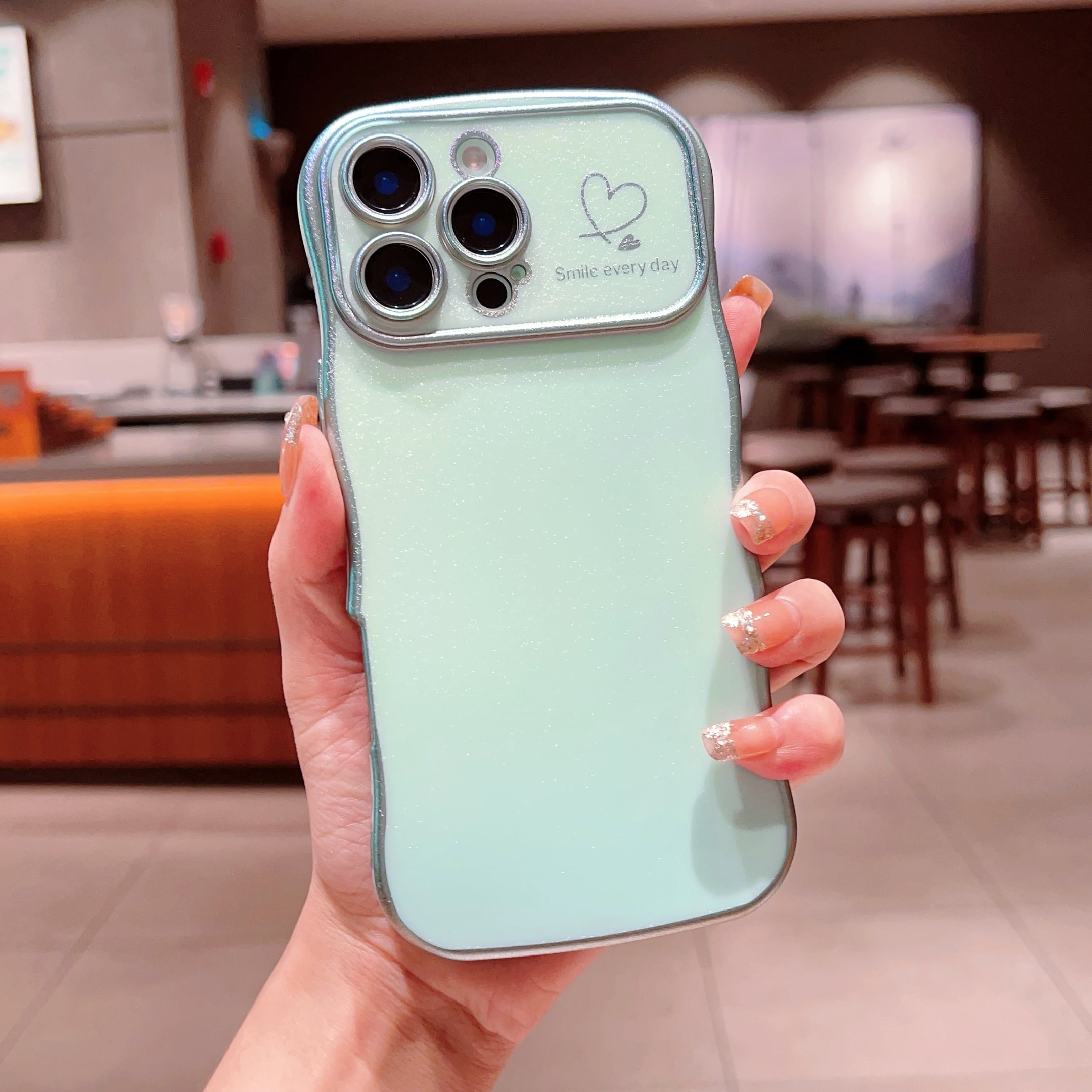 for iPhone 16 Pro Max Case for Women & Girls, Cute Wave Design with