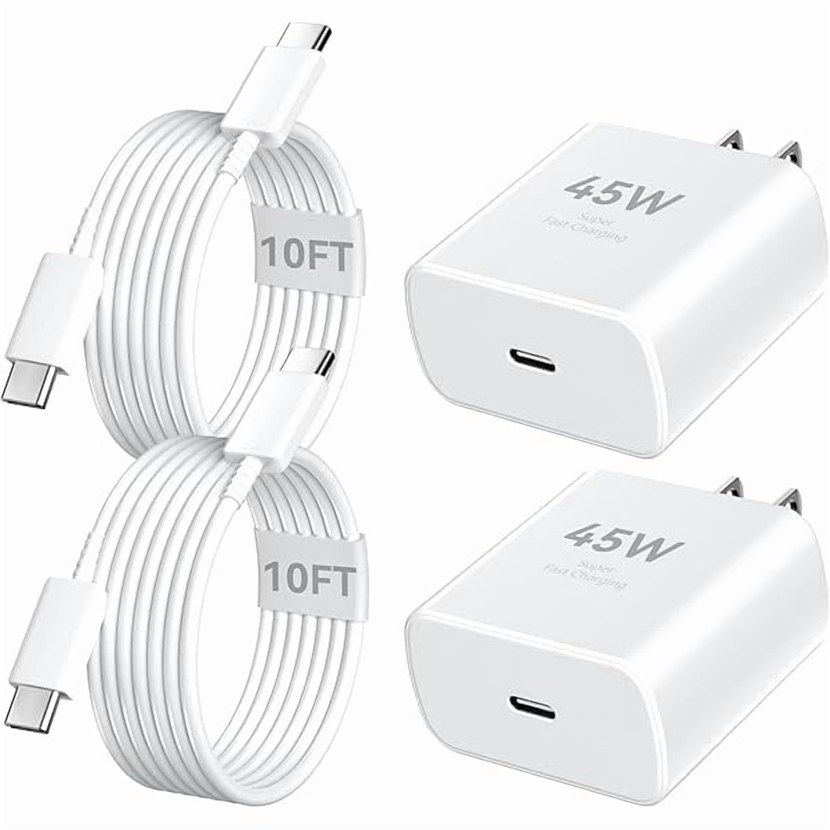 iPhone 16 Pro Max Charger Fast Charging, 45W Super Fast USB C iPhone 16 Charger Block with 10FT Long Charging Cord Cable for iPhone 16 Pro Max/16 Pro/16/16 Plus, 15 Pro Max/15 Pro/15, Android Phone