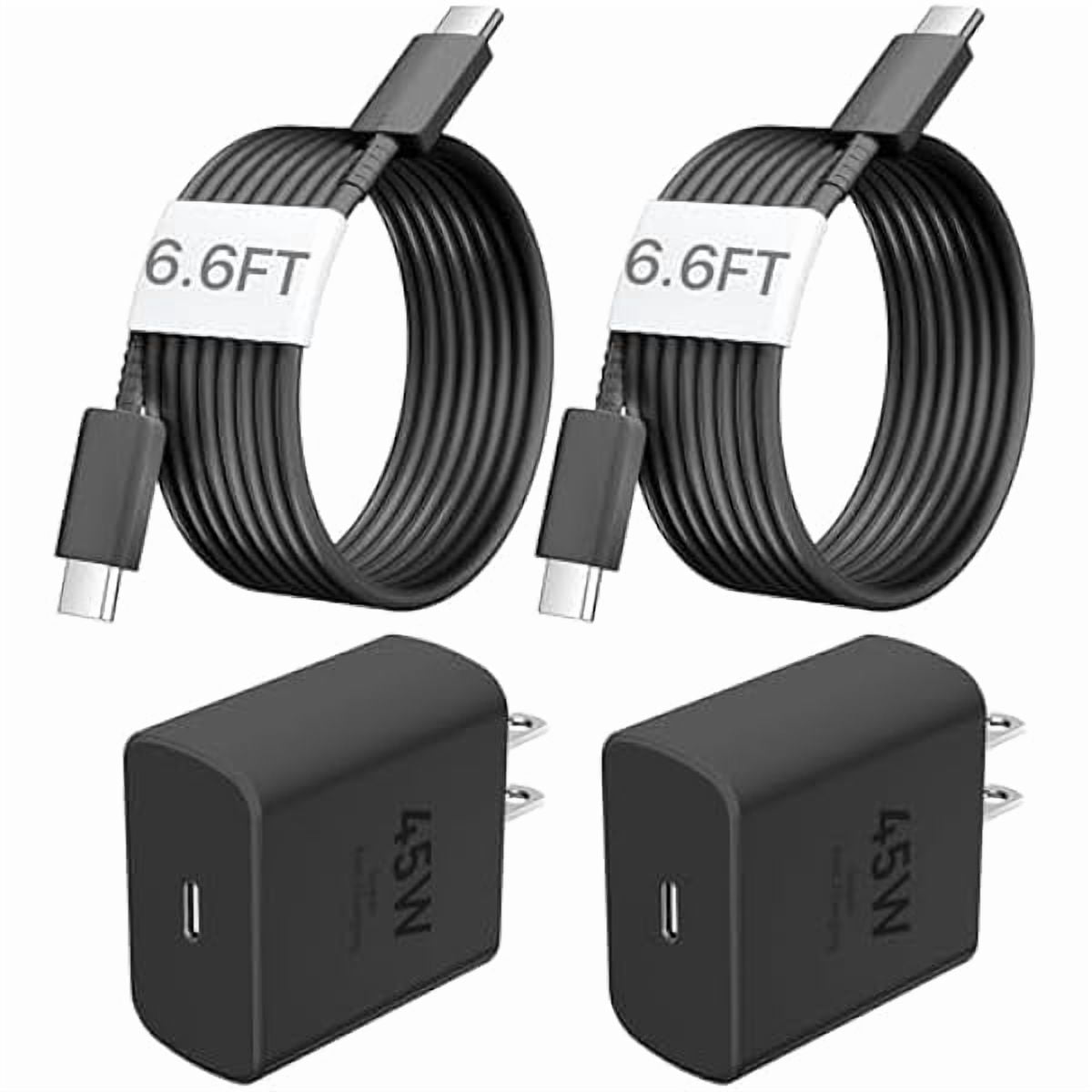 iPhone 16 Pro Max Charger Fast Charging,45W USB C Wall Charger Block with 6 FT USB C to USB C Long Charging Cable Cord Fast Charger for iPhone 16 Pro Max/16 Pro/16 Plus/15 Pro Max/15 Pro,Samsung S24