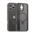 thumbnail image 1 of iPhone 16 Pro Max Magnetic Case, Compatible with Magsafe & Car Mount Grip Ring Holder Kickstand Translucent Bumper Rugged Shockproof Phone Case for Apple iPhone 16 Pro Max, Gray, 1 of 7