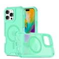thumbnail image 1 of for iPhone 16 Pro Max Magnetic Case, [Military Grade Drop Protection] Fashionable Color Triple-Layers Shockproof Protective Rugged Phone Cover Support Wireless Charging for iPhone 16 Pro Max, Mint, 1 of 14