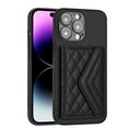 thumbnail image 1 of for iPhone 16 Pro Max Slim Case with Card Holders and Strap for Women, iPhone 16 Pro Max Phone Case Wallet PU Leather Kickstand RFID Blocking Flip Shockproof Wallet Case - Black, 1 of 11