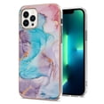thumbnail image 1 of for iPhone 16 Pro Max Slim Case, Fish Scale Marble Pattern Shockproof Protective Phone Cover for Women Girls, Support Mag-Safe Wireless Charging TPU IMD Pattern Case, Blue Marble, 1 of 5