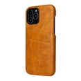 thumbnail image 1 of iPhone 16 Pro Max Wallet Case - 2 Card Holder Slots [Slim + Protective] Luxury Premium Leather - Drop Tested Shockproof Anti-Scratch Men's Classic Retro Cover for iPhone 16 Pro Max,Yellow, 1 of 5