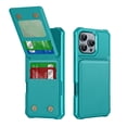 thumbnail image 1 of for iPhone 16 Pro Max Wallet Case, Built-in 4 Card Holders Kickstand Purse Cover, Military Grade Enhanced Corners Drop Protection, Rugged Protective Phone Case for iPhone 16 Pro Max, Green, 1 of 9