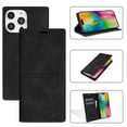 thumbnail image 1 of for iPhone 16 Pro Max Wallet Case Cover, Luxury Wallet Case with Card Holder Magnetic Clasp Kickstand PU Leather Folio Protective Phone Case for iPhone 16 Pro Max, Black, 1 of 11