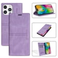 thumbnail image 1 of for iPhone 16 Pro Max Wallet Case Cover, Luxury Wallet Case with Card Holder Magnetic Clasp Kickstand PU Leather Folio Protective Phone Case for iPhone 16 Pro Max, Purple, 1 of 11