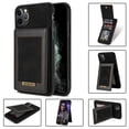 thumbnail image 1 of for iPhone 16 Pro Max Wallet Case, Durable Magnetic Back Flip PU Leather Case with Kickstand & RFID BLOCKING Card Slot Holder Shockproof Cover for iPhone 16 Pro Max, Black, 1 of 5