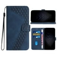 thumbnail image 1 of for iPhone 16 Pro Max Wallet Case, PU Leather Flip Protective Phone Case Wrist Strap Credit Card Holder Pocket Embossed Kickstand Full Body Protection Classic Case for iPhone 16 Pro Max, Blue, 1 of 8