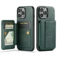 thumbnail image 1 of for iPhone 16 Pro Max Wallet Case with RFID Blocking Credit Card Holder,PU Leather Folio Flip Kickstand Handle Wrist Strap Shockproof Cover Women Men for iPhone 16 Pro Max Phone Case,Green, 1 of 9