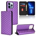 thumbnail image 1 of For iPhone 16 Pro Max Wallet Case with RFID Blocking ID Credit Card Holder, Luxury Diamond Patterned Shiny PU Leather Magnetic Folio Book Flip Kickstand Shockproof Phone Case, Purple, 1 of 8