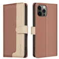 thumbnail image 1 of for iPhone 16 Pro Max Wallet Flip Case, Luxury Premium PU Leather Card Slots Strong Magnetic Closure Kickstand RFID Blocking Phone Case Cover for iPhone 16 Pro Max - Brown, 1 of 9