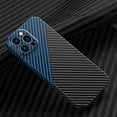 thumbnail image 1 of for iPhone 16 Pro Men Women Case, Luxury Thin Carbon Fiber Shockproof Drop Protective Ultra Slim Anti-Scratch Lightweight Phone Case Cover for iPhone 16 Pro, Blackblue, 1 of 10