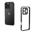 thumbnail image 1 of For iPhone 16 Pro Metal Bumper Phone Case,Slim Fit No Back Design,With Camer Lens Protector,Anti-Fall Drop Protection Shockproof Rugged Ultra Slim Durable Thin Fit Phone Case,Black, 1 of 10