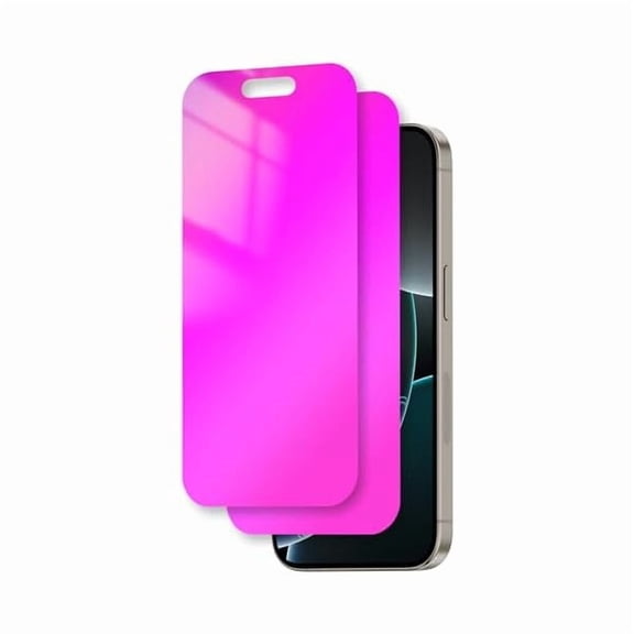 for iPhone 16 Pro Privacy Screen Protector Anti Blue Light for 16Pro Tempered Glass 6.3 Inch Gradient Colorful 28 Anti-Spy Easy Installation Full Coverage Anti-Scratch Bubble Free HD 2 Pack