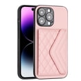 thumbnail image 1 of for iPhone 16 Pro Slim Case with Card Holders and Strap for Women, iPhone 16 Pro Phone Case Wallet PU Leather Kickstand RFID Blocking Flip Shockproof Wallet Case - Pink, 1 of 11