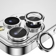 thumbnail image 1 of for iPhone 16 Pro Tempered Glass Camera Lens Protector, Luxury Slim Fit Anti-Scrach Anti-Fingerprint Anti-drop Dust-proof Lens Film for iPhone 16 Pro, Silver, 1 of 5