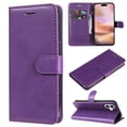 thumbnail image 1 of for iPhone 16 Wallet Case, with Credit Card Holder and Wrist Strap, RFID Blocking PU Leather Flip Magnetic Cell Phone Cover Case for iPhone 16, Purple, 1 of 8