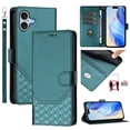 thumbnail image 1 of for iPhone 16 Wallet Case for Men Women, RFID Blocking Card Holder Slots, Wrist Strap & Shoulder Strap Shockproof TPU Inner, Kickstand PU Leather Protective Phone Cover, Darkgreen, 1 of 11