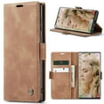 thumbnail image 1 of for iPhone 16 Wallet Case with [RFID Blocking] Retro Premium PU Leather Flip Folio Strong Magnetic Closure, Kickstand, Card Slots, Flip Book Style Cover For iPhone 16,
Brown, 1 of 7