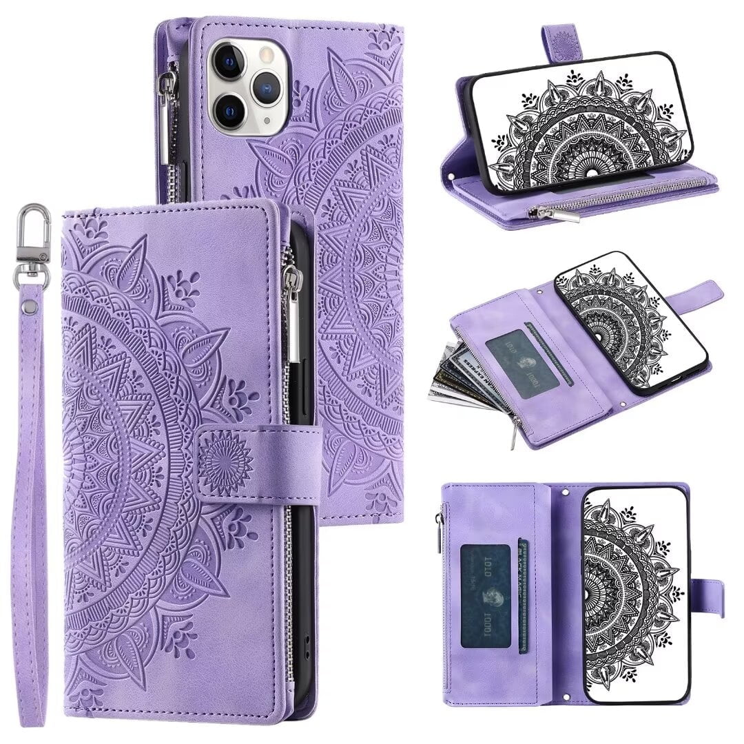 For iPhone 16 Wallet Case,Slim Soft PU Pressed Sunflowers Leather ...