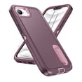 thumbnail image 1 of For iPhone 16E Case Military Grade Dual Layer Shockproof Phone Cover Build With Kickstand Dustproof Drop Proof Protective Case for iPhone 16e 2025 6.1"(Purple/Pink), 1 of 8