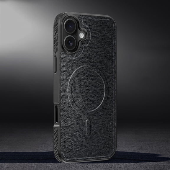 For iPhone 16e/17e Case Compatible with MagSafe, Luxury Slim Shockproof Protective Cover with Leopard Print & Carbon Fiber Texture, Magnetic Phone Case for Women and Men,C