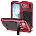 thumbnail image 1 of for iPhone 16e Armor Cover Case with Screen Protector, with Built-in 360° Rotate Ring Stand Heavy Duty Protection Cover Case for Apple iPhone 16e, Red, 1 of 7