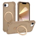 thumbnail image 1 of for iPhone 16e Case, [Compatible with MagSafe][Shockproof Military Grade][Sturdy Kickstand & Magnetic Ring Holder] Hybrid TPU Silicone+Hard PC Back Phone Case for iPhone 16e,Desertgold, 1 of 7