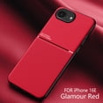 thumbnail image 1 of for iPhone 16e Case, Luxury Ultra Slim with Magnetic Matte Dual Layer Shockproof Bumper Frame Drop Protection Hybrid Phone Case Cover for iPhone 16e, Red, 1 of 6