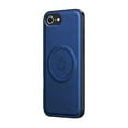 thumbnail image 1 of for iPhone 16e Case Magnetic Bracket, Built-in Invisible Kickstand [Compatible with Magsafe] Wireless Charging PU Leather Rugged Protection for iPhone 16e Phone Cases, Blue, 1 of 8